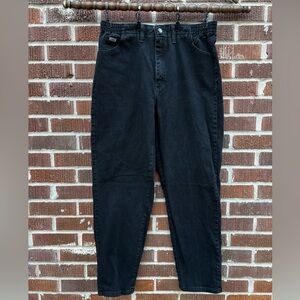 Lee Elastic on the Side Waist Mom Jeans High Rise Women's Size 16 Medium Vintage